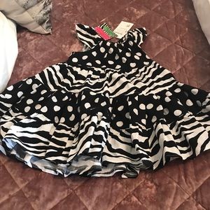Zebra and Polka dot dress NWT